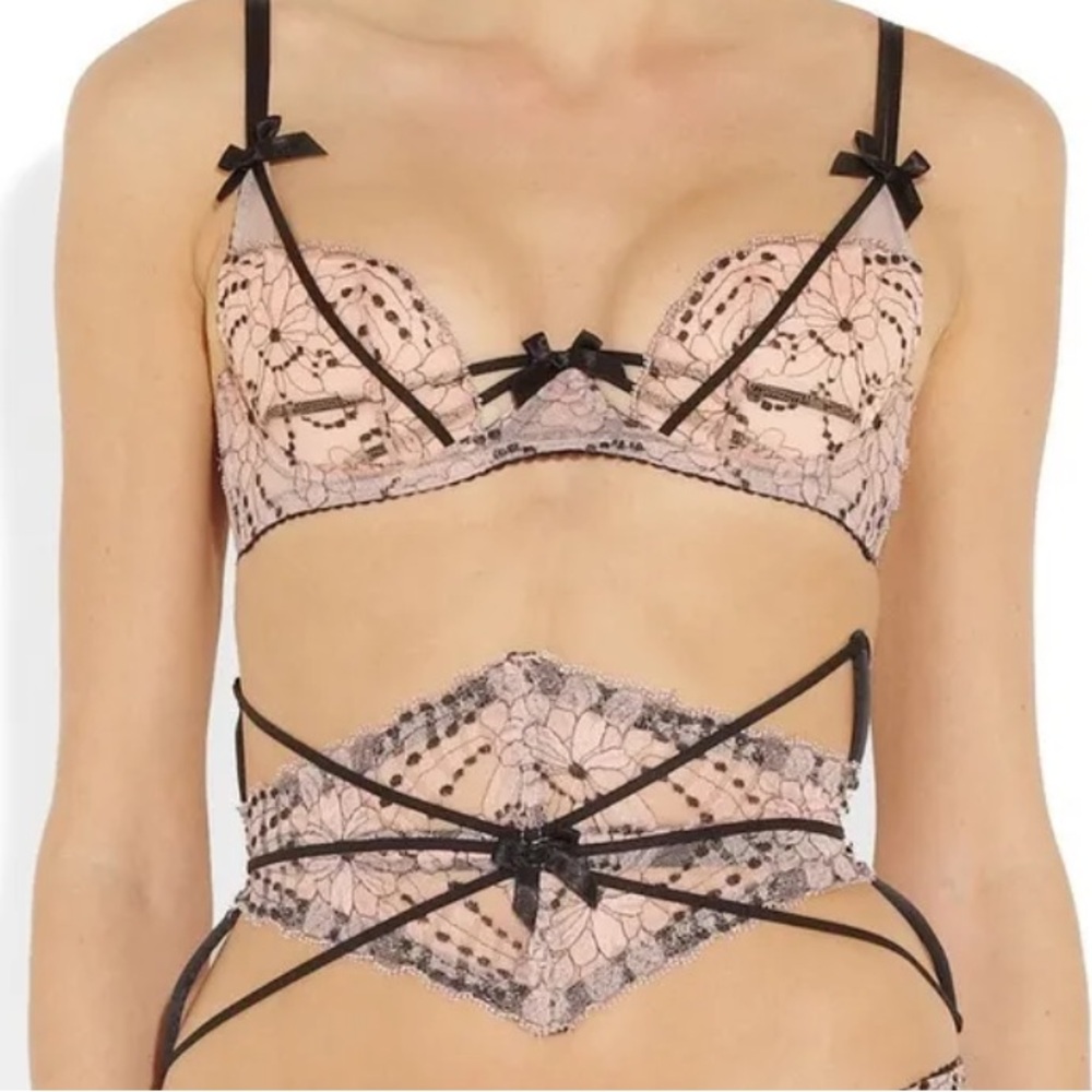 Agent Provocateur Caitlin Bra (34D) and Waspie (3) set- preowned